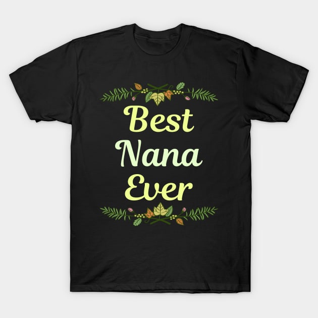 Family Leaf Nana T-Shirt by blakelan128